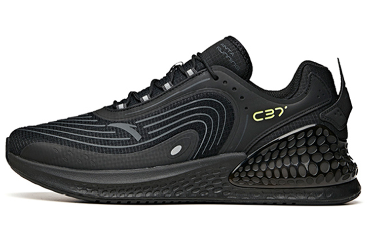 Anta Shock Absorbers With Slip Resistant And Abrasion Resistant Properties Low Top Running Shoes Men's Black