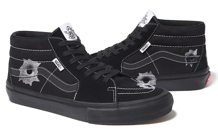 Vans Skate Grosso Mid Supreme X Nate Lowman Black