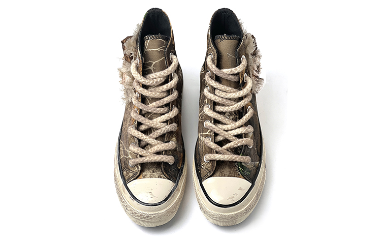 Converse 1970s Sand Dune Rose Breathable Coverage Lightweight High-Top Canvas Shoes Unisex Dark Brown