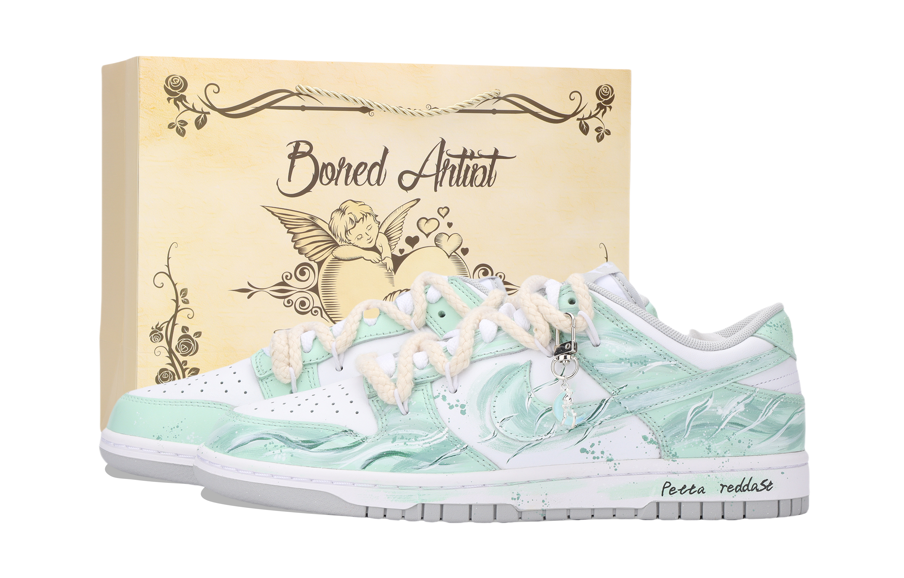 Nike Dunk Leisurely Spring Water Low top Skateboard Shoes Unisex Light Green