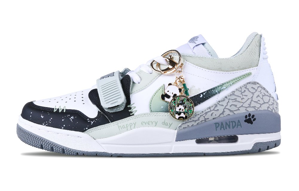 Jordan Legacy 312 Low-Top Vintage Basketball Shoes Men's Matcha Green Black