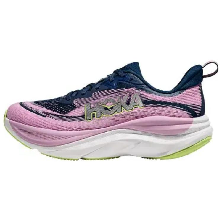 HOKA ONE ONE Anti-Slip Wear-Resistant Low-Top Casual Running Shoes Women's Purple Blue