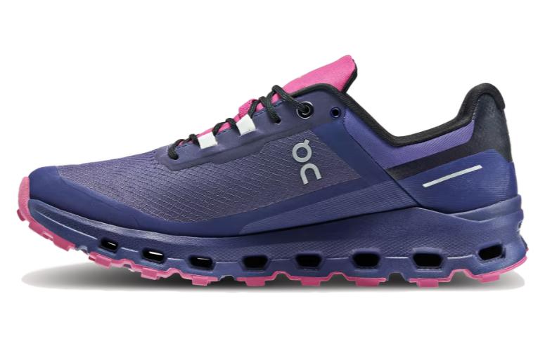 On Cloudvista Collection Cushioned Slip-Resistant Abrasion-Resistant Low-Top Running Shoes Women's Blue Purple