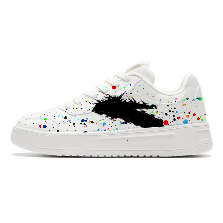 Anta Anti Slip Wear Resistant Low Top Skateboard Shoes Men's White