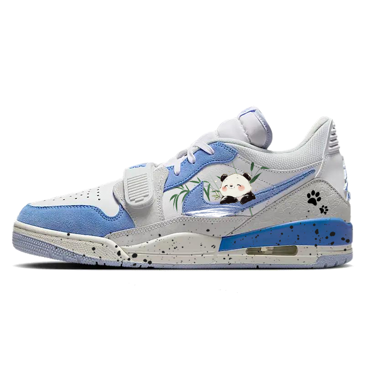 JORDAN Legacy 312 Vintage Basketball Shoes Unisex Low top Blue/White