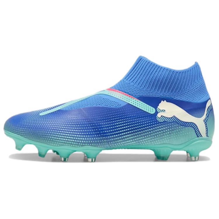 PUMA FUTURE 7 MATCH AG Short Rubber Studs FG Long Rubber Studs Abrasion Resistant Support Soccer Shoes Men's Blue