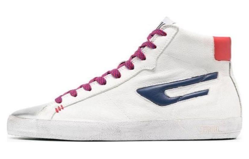 DIESEL High-Top Skateboard Shoes Men's White
