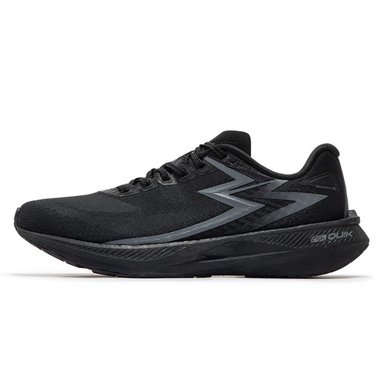 361° Cushioning Anti-Slip And Wear-Resistant Low-Top Running Shoes Men's Black Gray