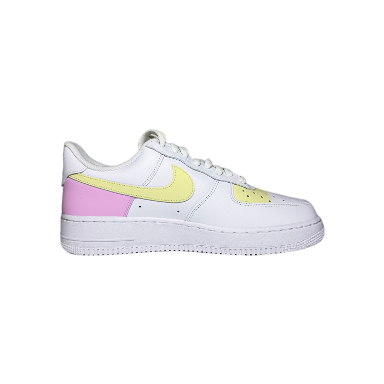 Nike Air Force 1 Cute And Abundant Low top Skateboard Shoes Women's Pink White Yellow купить в интернет-магазине Yoocart с быстрой доставкой по России.