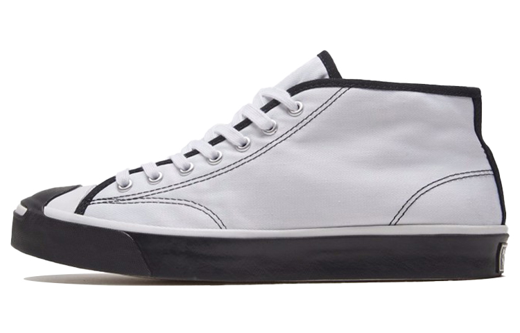 Converse Jack Purcell Mid 'White Black'
