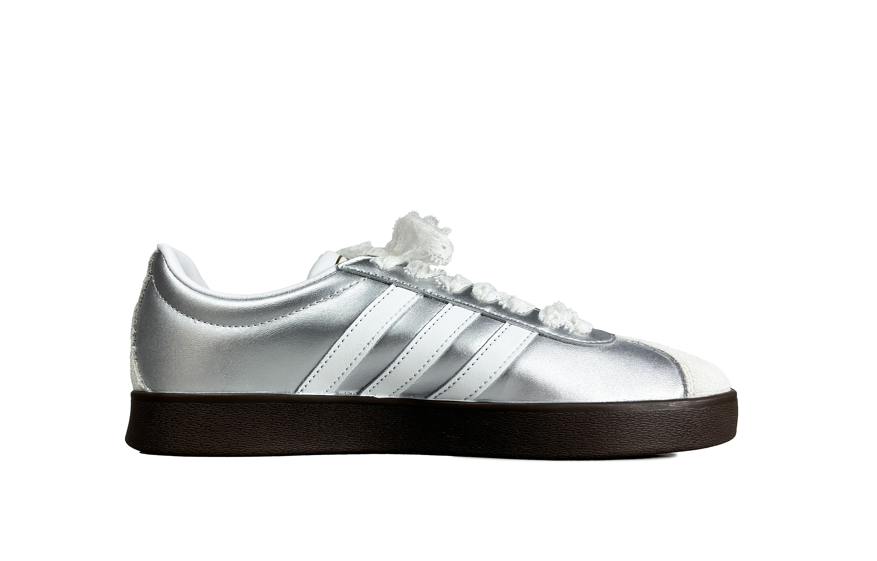 Adidas Neo VL Court 2.0 Silver Star Lace Anti Slip Wear Resistant Low Top Skateboard Shoes Unisex Silver купить в интернет-магазине Yoocart с быстрой доставкой по России.