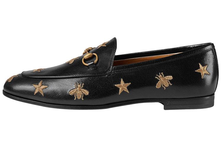 GUCCI Jordaan Casual Single Shoes Women's Black