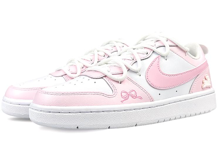 Nike Court Borough Low-Top Skateboard Shoes GS Pink White купить в интернет-магазине Yoocart с быстрой доставкой по России.