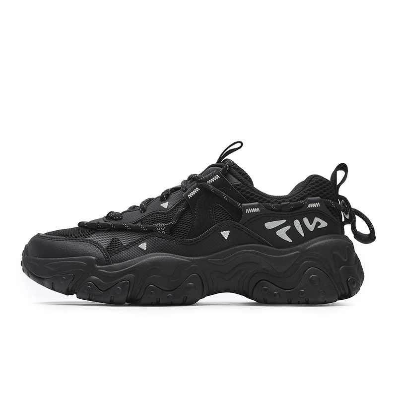 FILA FLUID 5 Cat Paw 5.0 Anti Slip Wear Resistant Low Top Casual Shoes Women's Black