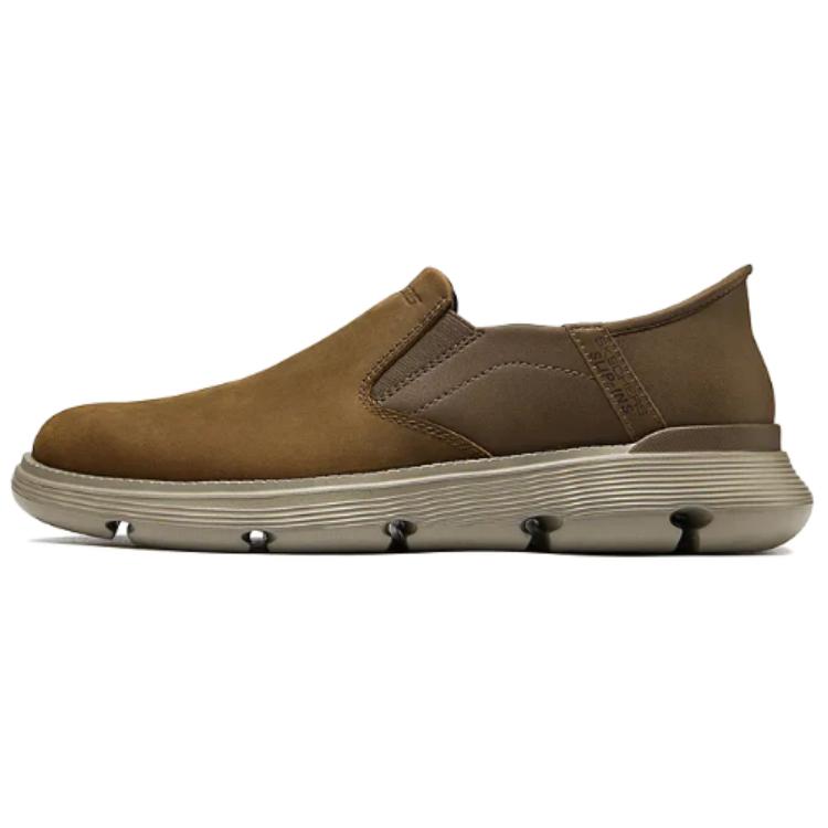 Skechers Cushioning Wear-Resistant Low-Top Casual Shoes Men's Brown