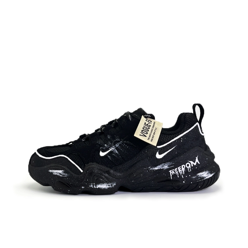 Nike Tech Hera Black Tide Avant Garde Abrasion Resistant Breathable Low top Casual Shoes Unisex