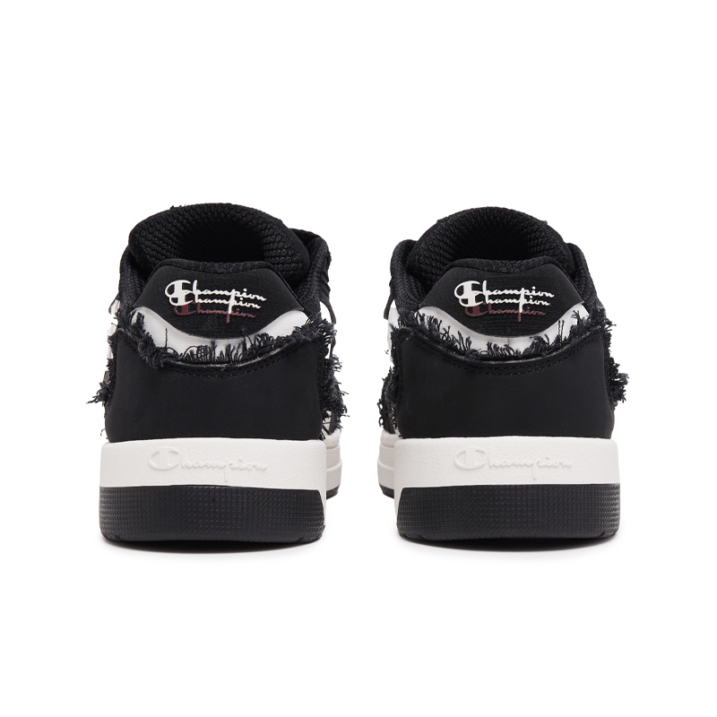 Champion Ribbon Shoes Balance Low Top Skateboard Shoes Unisex Black/Milk White