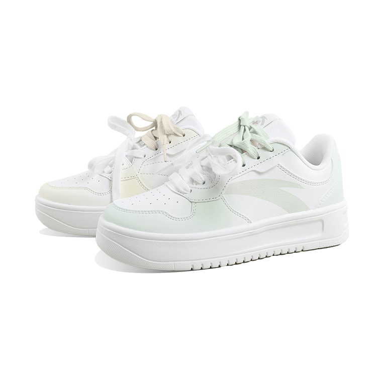 ANTA Life Collection Skateboard Shoes Unisex Low Top Green