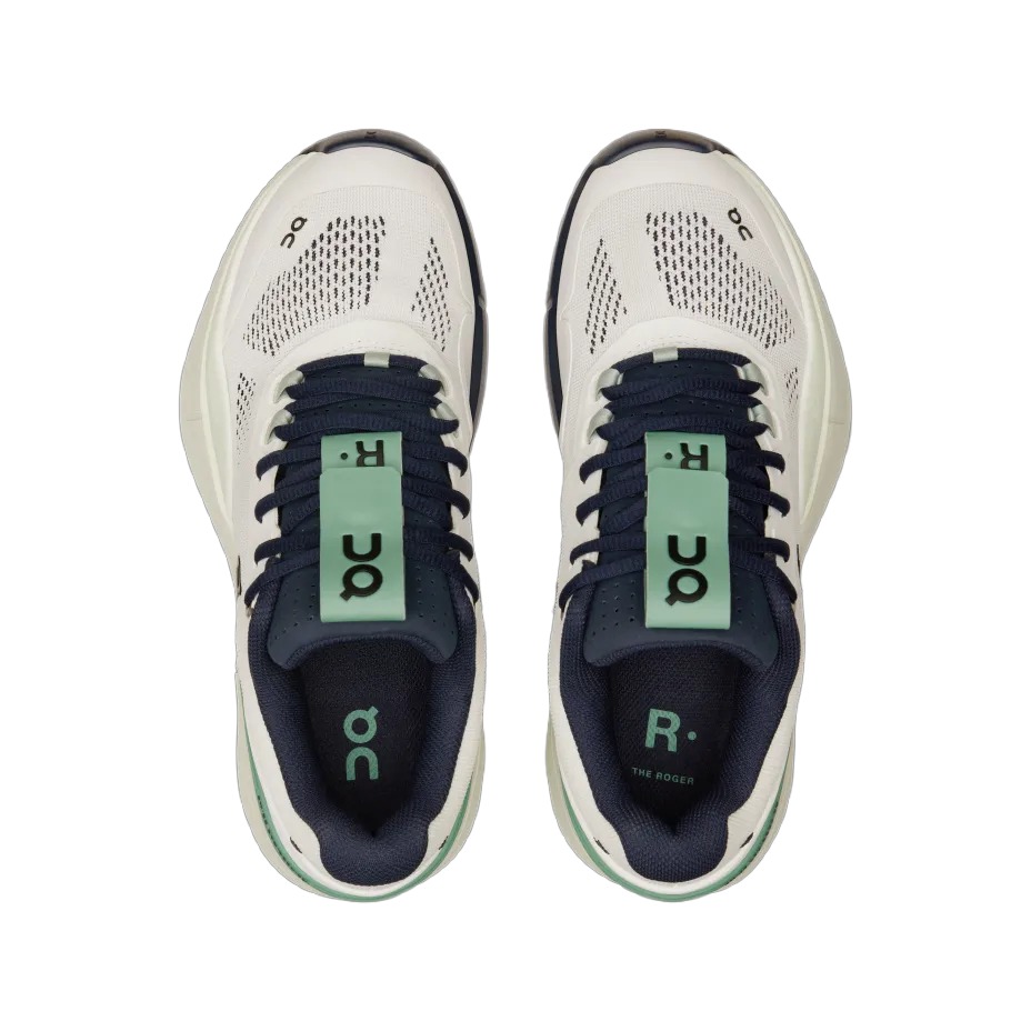 On The Roger Pro Low Top Tennis Shoes Women's White Green