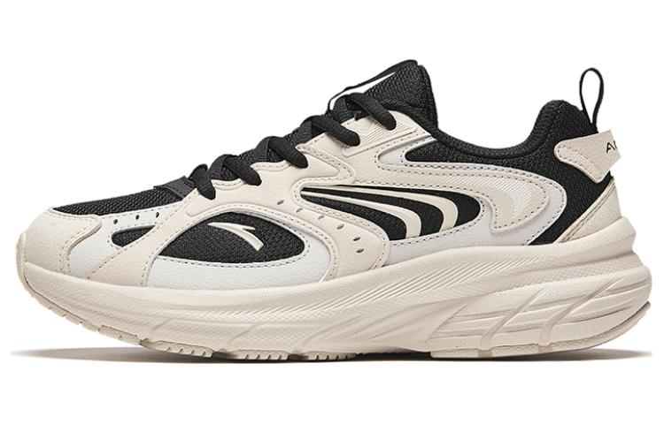 Anta AT956 Cushioning Anti-Slip And Wear-Resistant Low-Top Retro Running Shoes Women's Beige Black