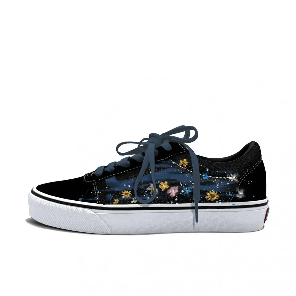 Vans Ward Abrasion Resistant Low top Skateboard Shoes Men's Blue