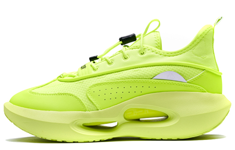 361° HOURGLASS Time Woven Non slip Lightweight Low Top Basketball Shoes Fluorescent Yellow