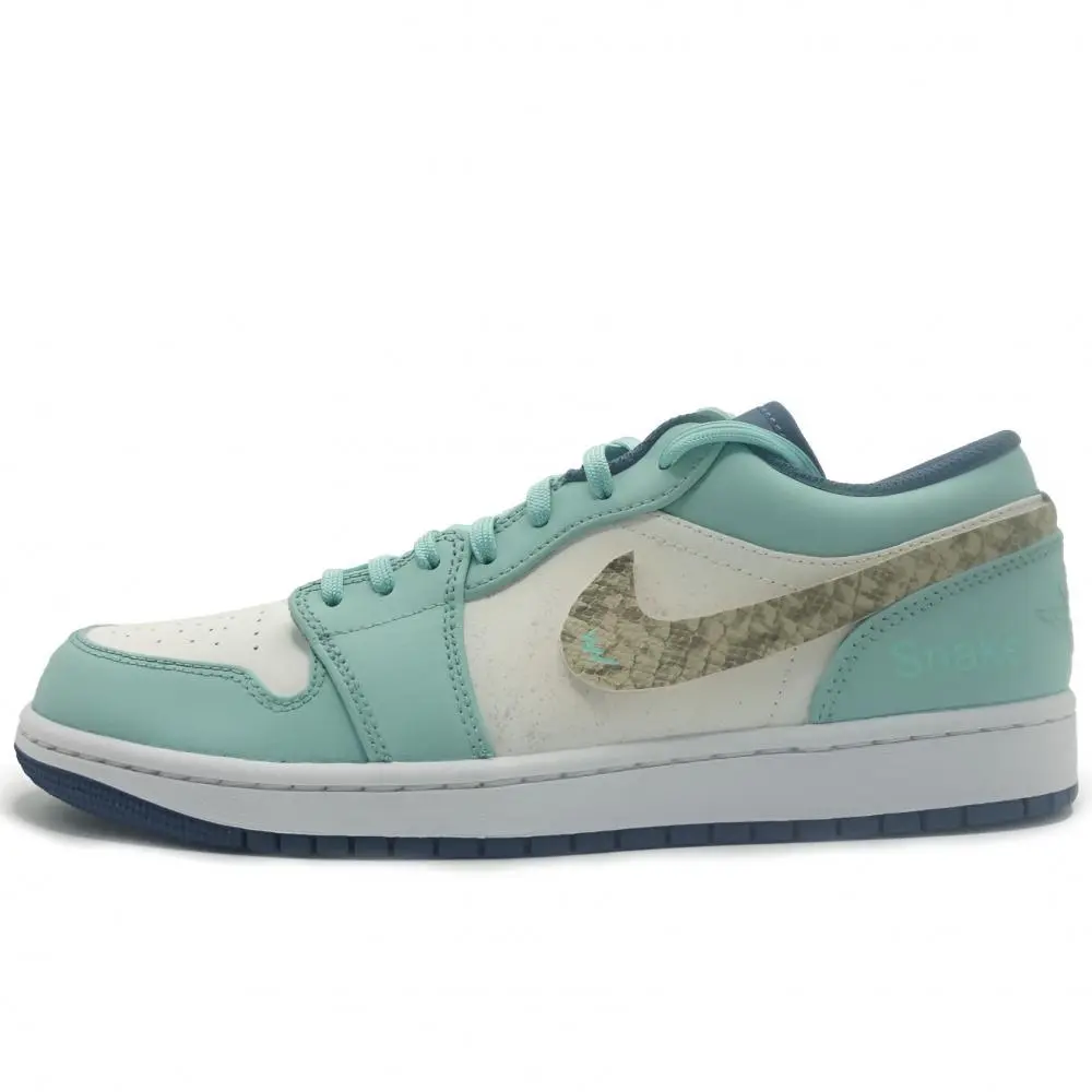 Jordan Air Jordan 1 Abrasion Resistant Low top Vintage Basketball Shoes Men's Green