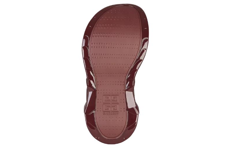 Givenchy Marshmallow Rubber Sole Slide Slippers 11cm Women's Dark Red