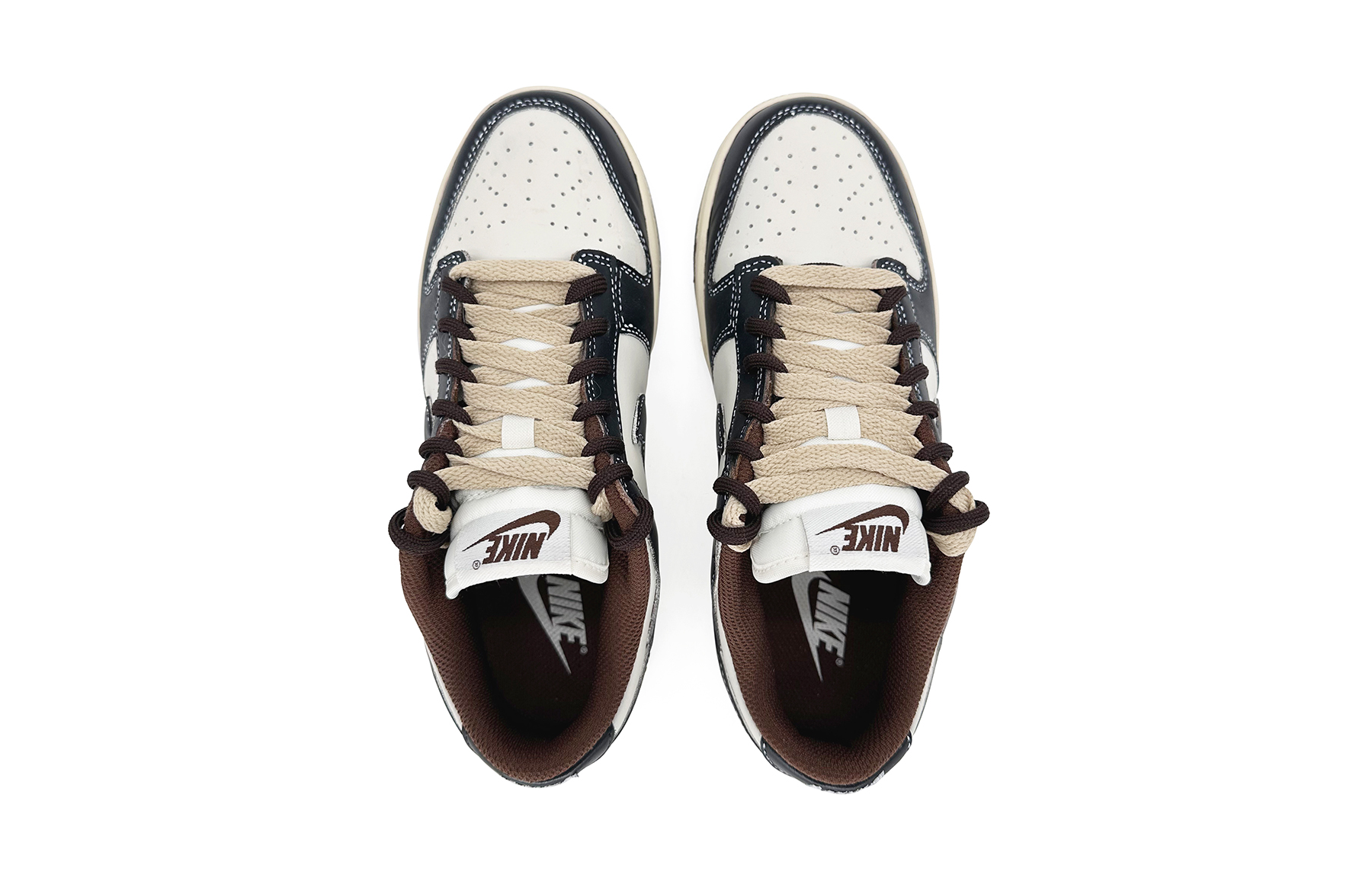 Nike Dunk Anti-Slip Wear-Resistant Low-Top Skateboard Shoes Women's Beige Black купить в интернет-магазине Yoocart с быстрой доставкой по России.