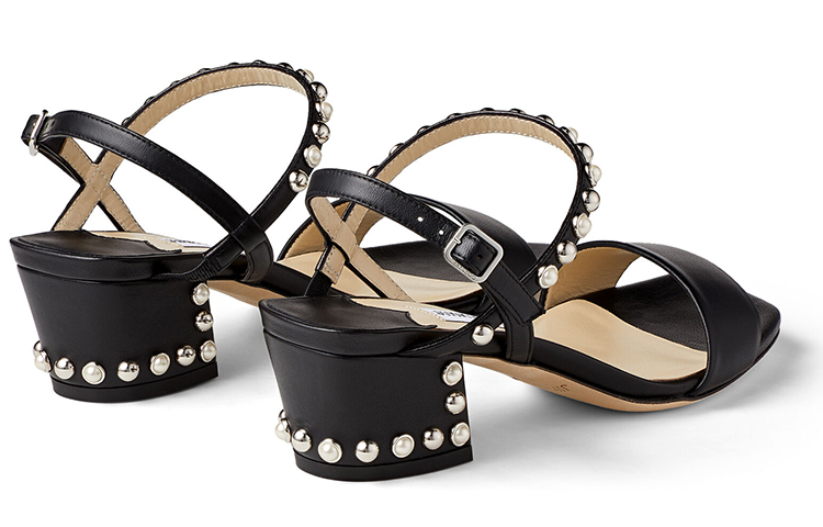 Jimmy Choo Aadra 45 One Strap Sandals Women's Black