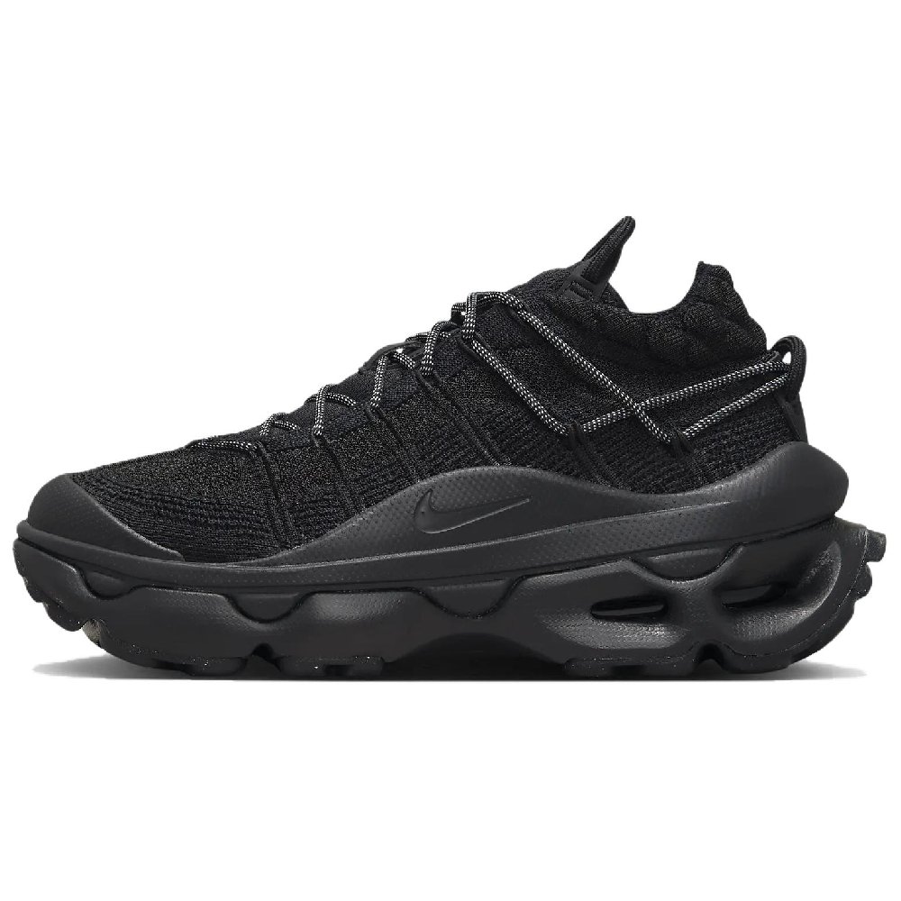 Nike Air Max Flyknit Venture Black Metallic Silver Women's