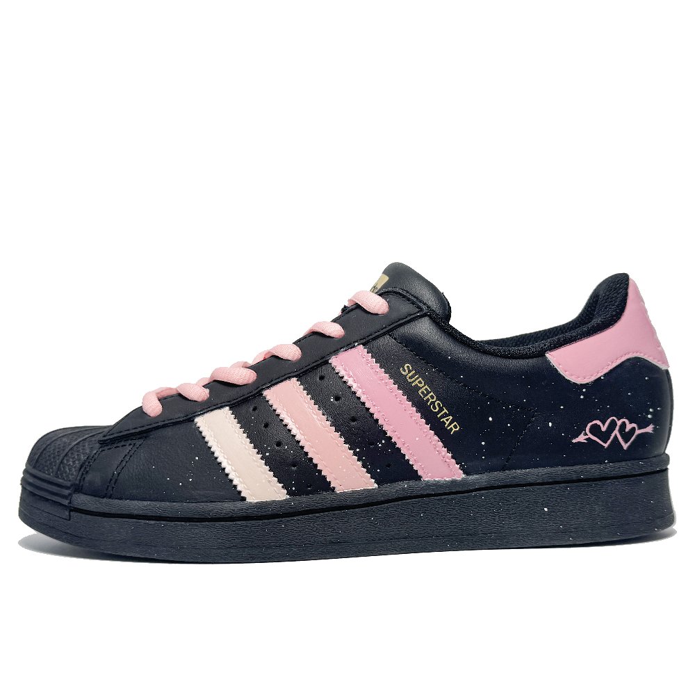 Adidas Originals Superstar Skateboard Shoes Unisex Low Top Pink/flesh