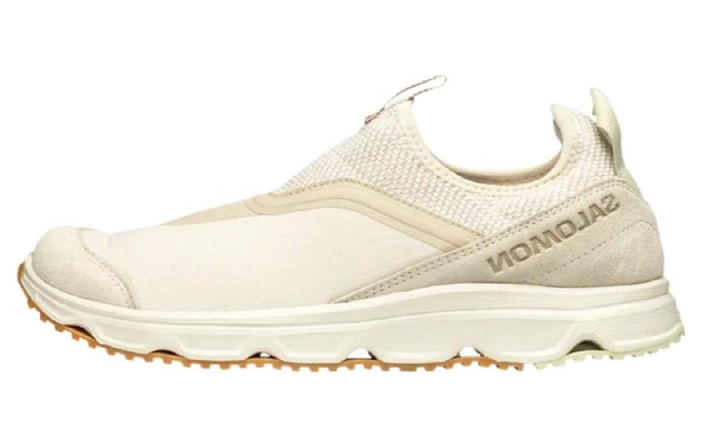 SALOMON Shock Absorbers Slip Resistant Low Top Running Shoes Unisex Beige