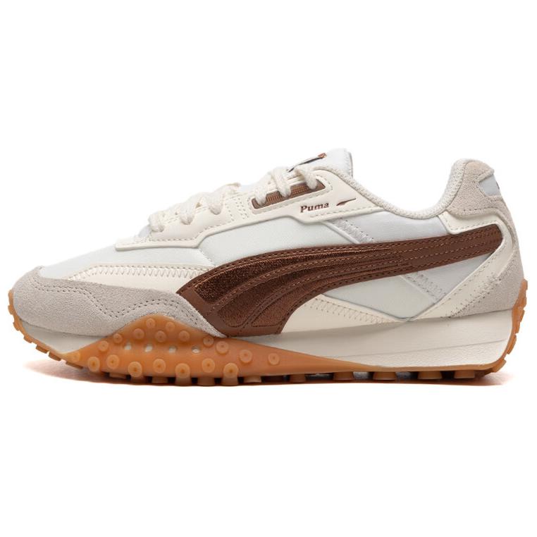 PUMA Blktop Rider Low Top Casual Shoes Unisex White Brown Gray