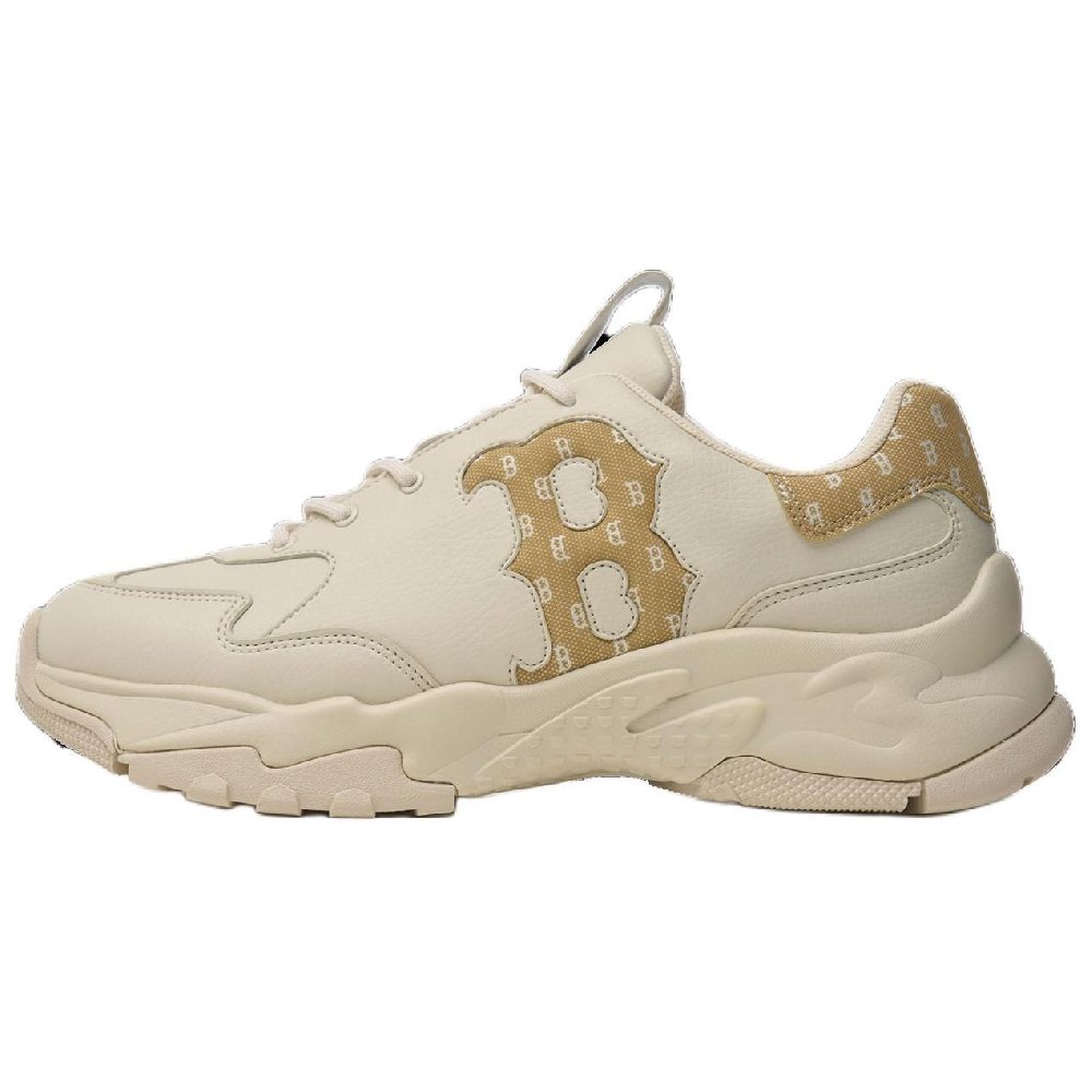 MLB Big Ball Chunky Anti-Slip Wear-Resistant Low-Top Casual Shoes Unisex Brown