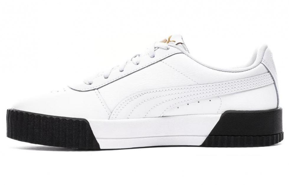 PUMA Carina Leather 'White Black' Women's