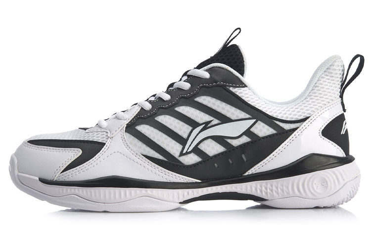 LiNing Battle Halberd 2 Lite Anti Slip And Wear Resistant Cushioning Support Low Top Badminton Shoes Men's White Black