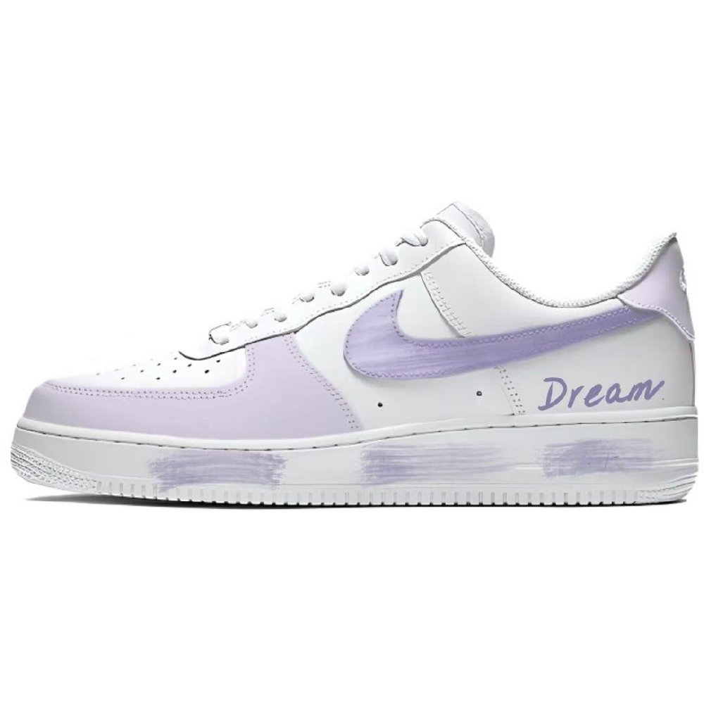 Nike Air Force 1 Cushioning, Wear Resistant Low Top Skateboard Shoes Women's Purple