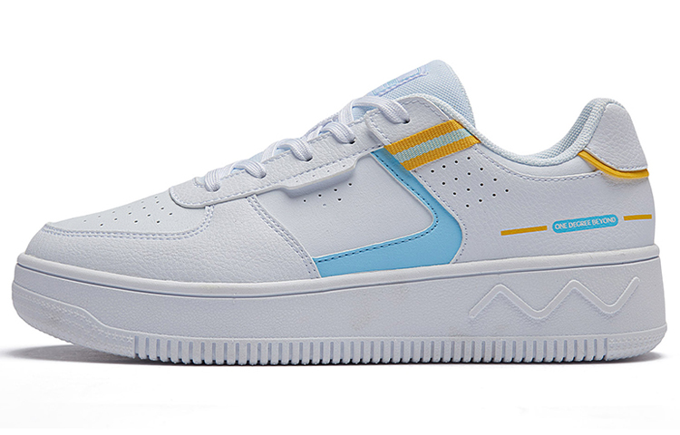 361° BOUND Technology Low Top Skateboard Shoes Women's White Yellow