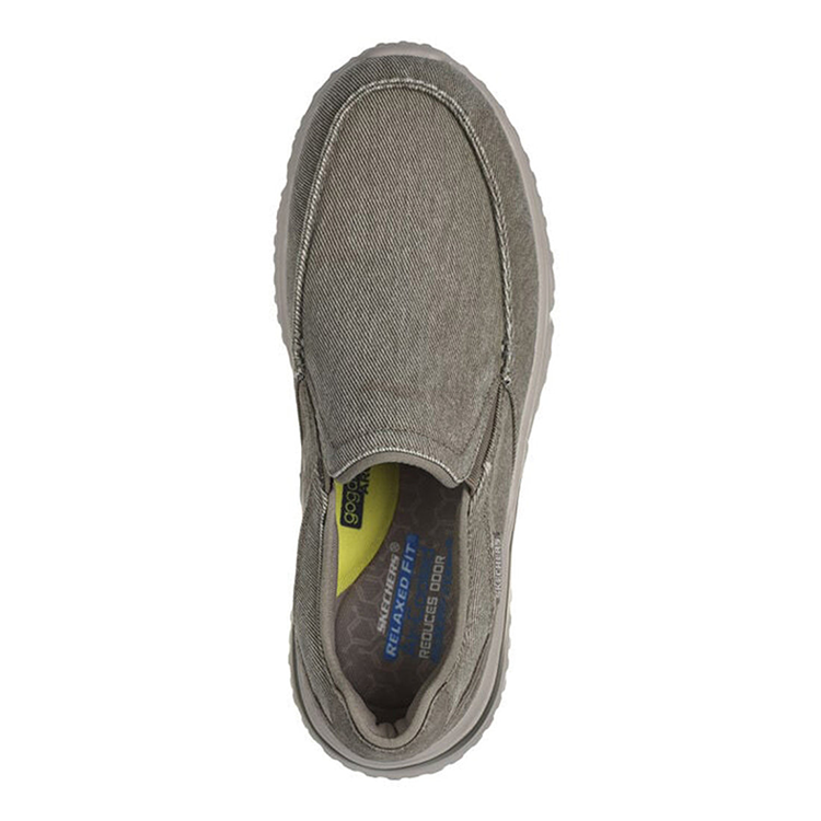 Skechers Solvano Cushioning Coverage Lightweight Rebound Low Top Casual Shoes Men's Taupe купить в интернет-магазине Yoocart с быстрой доставкой по России.