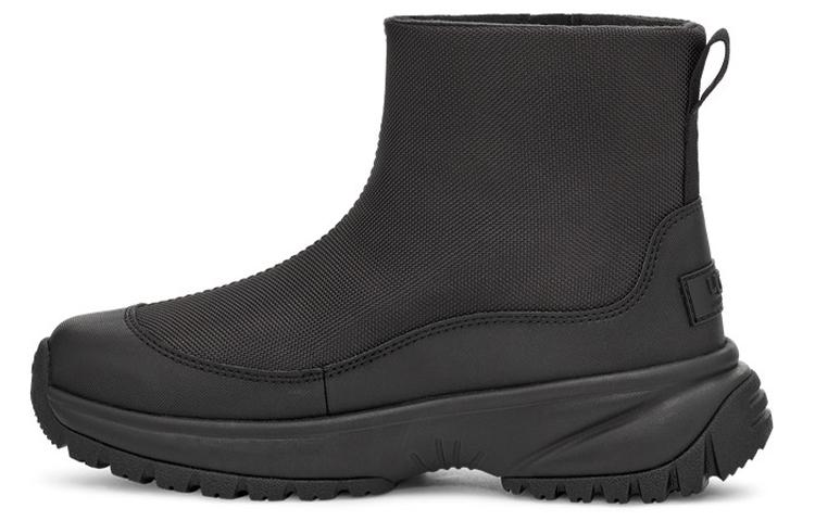 UGG Yose Zip Fleece Lined Snow Boots Black Women's