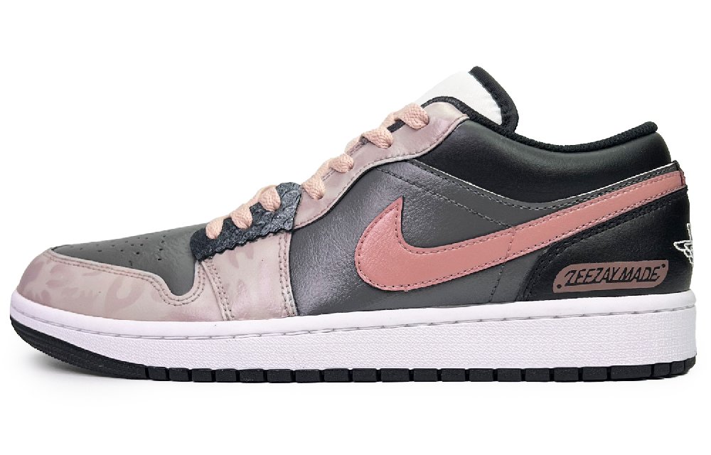 Jordan Air Jordan 1 Cushioning Low-Top Vintage Basketball Shoes Men's Brown Red