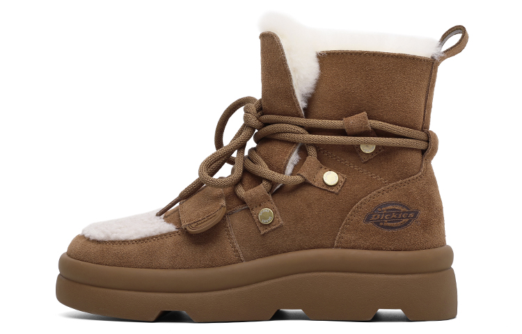 Dickies Short Snow Boots Women's Yellow Brown