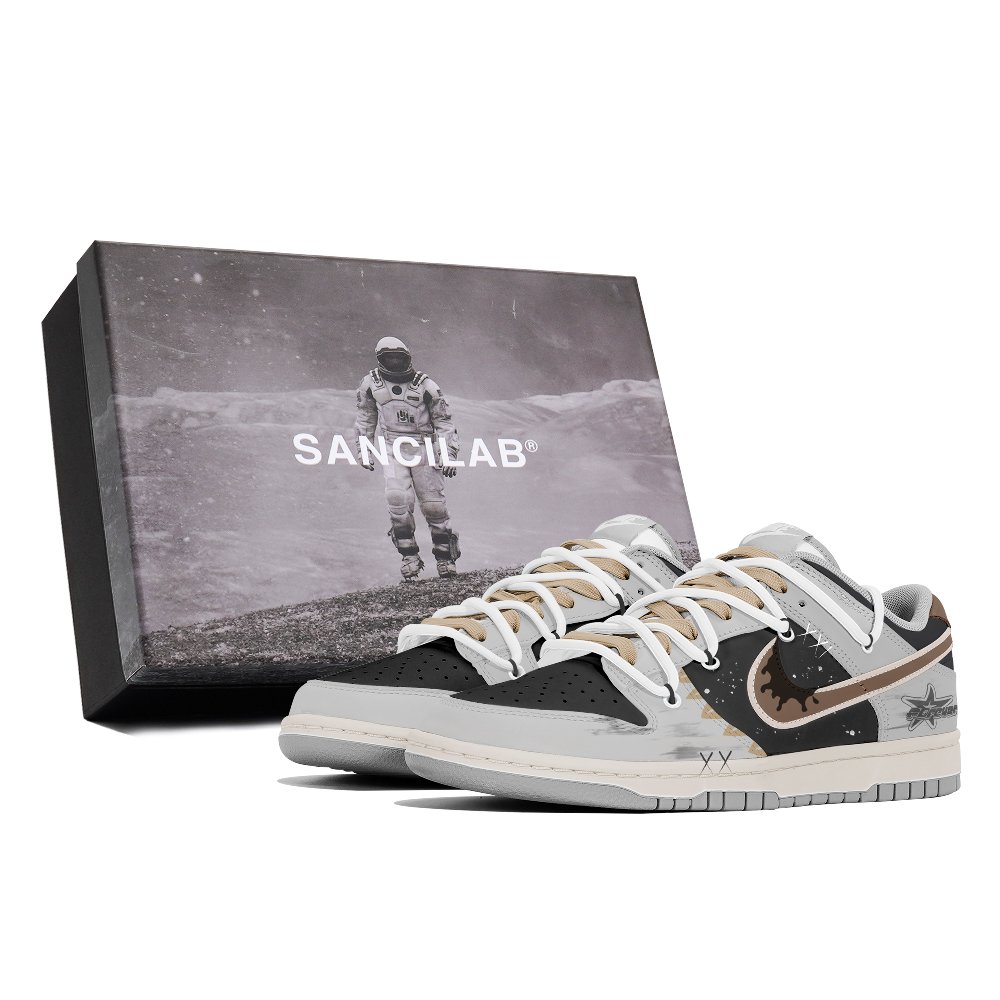 Nike Dunk Skateboard Shoes Unisex Low-Top Gray