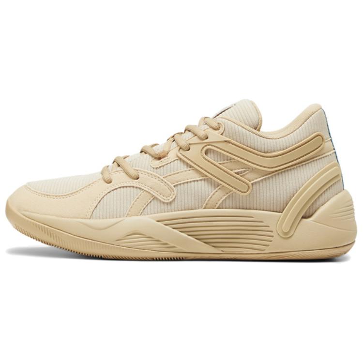 PUMA Trc Blaze Anti-Slip Wear-Resistant Low-Top Basketball Shoes Unisex Camel