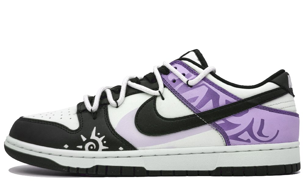 Nike Dunk Anti-Slip And Wear-Resistant Lightweight Low-Top Skateboard Shoes Unisex Cat's Eye Purple