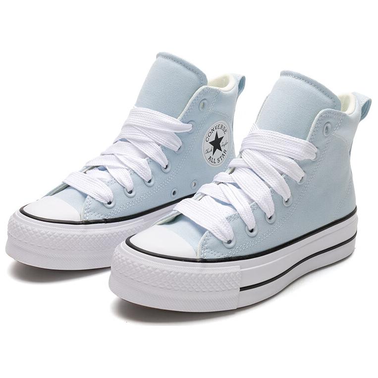Converse Chuck Taylor All Star Anti-Slip Wear-Resistant Breathable Lightweight High-Top Canvas Shoes Women's Blue
