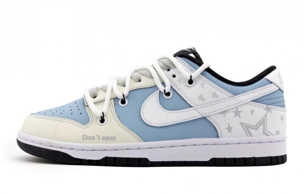 Nike Dunk Low Low-Top Skateboard Shoes GS Blue White