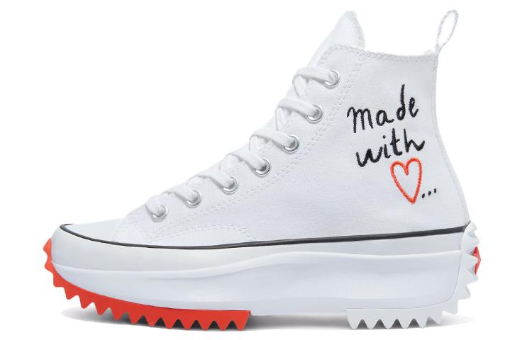 Converse Run Star Hike Hi Made With Love White Women's