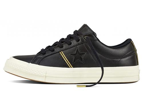 Converse One Star Ox Shoes 'Black/White' Leather